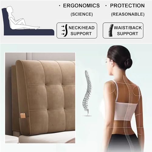 Housse de protection coton velours pour tête de lit capitonnée 140cm