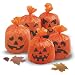 Hanging Leaf Bag Pumpkin Halloween Decorations, 20ct