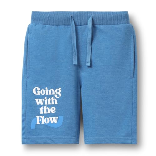 Image of Alan Jones Clothing Boys Casual Bermuda Shorts | Placement Print | French Terry | Regular Fit | Drawstring Closure | Age 5-16 Years | Lounge & Casual Wear