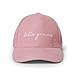 Sorority Shop Delta Gamma Baseball Cap - Embroidered Logo, Soft Corduroy Pink