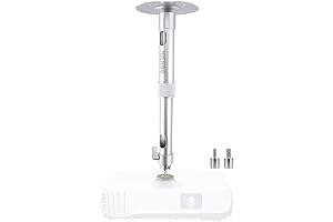 NIERBO Universal Projector Wall Ceiling Mount, 360° Rotatable Head with 11.8-19.7 Inch...
