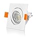 Produktbild Ledox® Led Premium Einbauleuchte Set dimmbar & schwenkbar inkl. Einbaurahmen Forma weiß 230V 6W Gu10 3000k warm-weiß Decken-einbau-strahler-leuchte-lampe-spot-beleuchtung Ra>90 (5er Set)