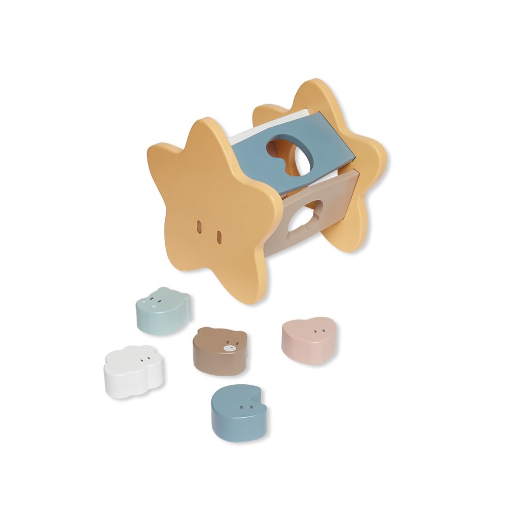 MORI Baby - Educational Wooden Star Shape Sorter Toy for Toddlers - Boosts Cognitive Skills and Fine Motor Development - Safe and Durable with Non-Toxic Paint - Suitable for 12+ Months