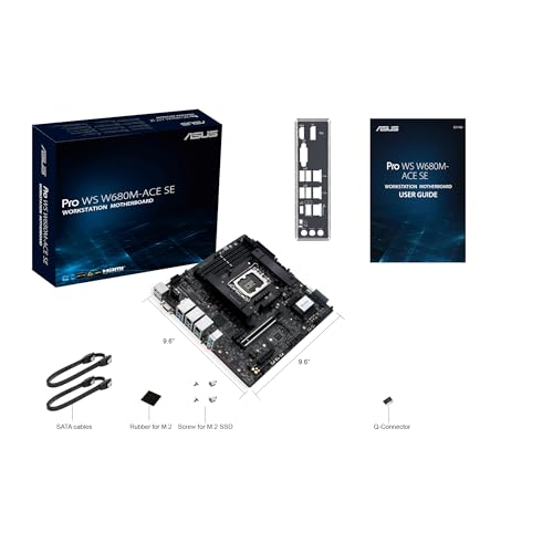PRO WS W680M-ACE SE Scheda madre Intel Micro ATX, DDR5 LGA 1700, 8 SATA 6Gb/s, 2 slot M.2, 2 Ethernet Intel 1Gb/s, DisplayPort, HDMI, USB 3.2 Gen 2 e Type-C - Scheda madre - Immagine 4