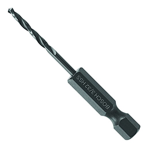 Bosch BL2133IM 1-Piece 3/32 Inch X 2-1/4 Inch Black Oxide Metal Drill Bit Impact Tough With Impact-Rated Hex Shank cover