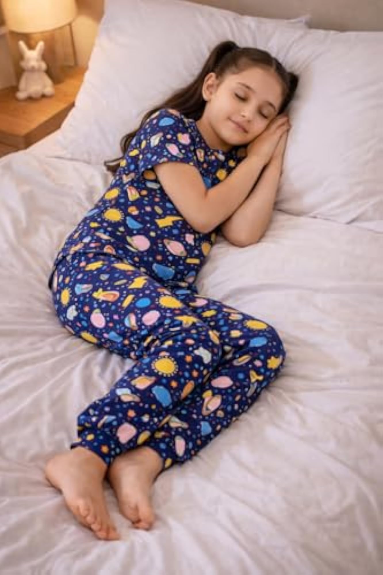 Soft Cotton Night Suit, Printed T-Shirt & Pant Set