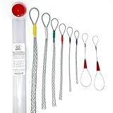 Wire Trammels: Most Complete Wire/Cable Sock Kit. Set Includes Wire Trammels in 6 Sizes, 2 Wire Lassos, and Carrying Case.