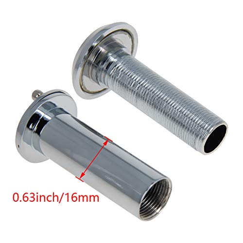 Othmro Mirilla de Seguridad para Puerta, 1 pieza, diámetro de agujero 16 mm, metal, mirilla con tapa giratoria de privacidad para puertas de 55-90 mm de grosor, durable para hogar, oficina, hotel, color brillante miniatura 2