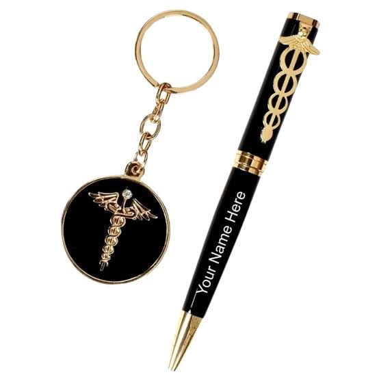 Personalized Doctor Metal Pen & Keychain With Name Engraved Customized Gift Combo For For Doctors, Surgeons, Medico, Dr. & Medical Students.Best Gifts for Birthdays, Graduation and Special Occasions 3