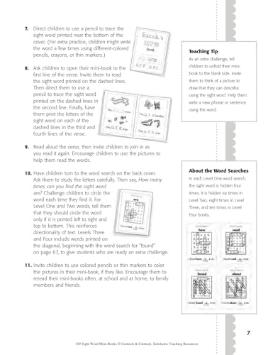 100 Sight Word Mini-Books: Instant Fill-in Mini-Books That Teach 100 Essential Sight Words (Teaching Resources) - Image 6