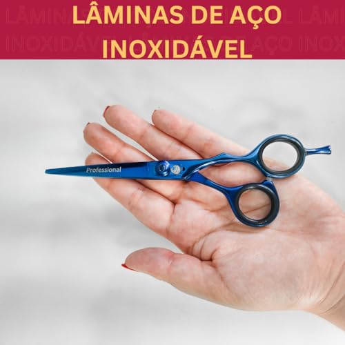 Tesoura Profissional Cabelo Nano Serrilhada Titânio 6