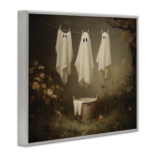 Fantômes de blanchisserie gris Stupell impression giclée luxe