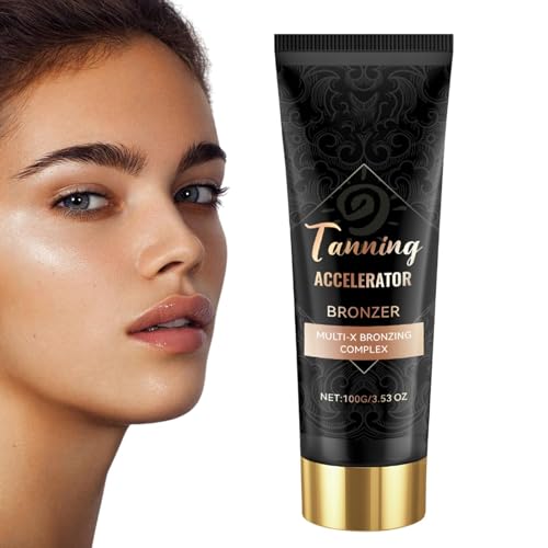 Tanning Accelerator - Deep Bronzing Tanning Cream With Alluring Bronzing Effect | Fast-Acting Tan Enhancer With Rich, Lasting Glow | Tan Enhancer Lotion For Smooth & Hydrated Skin