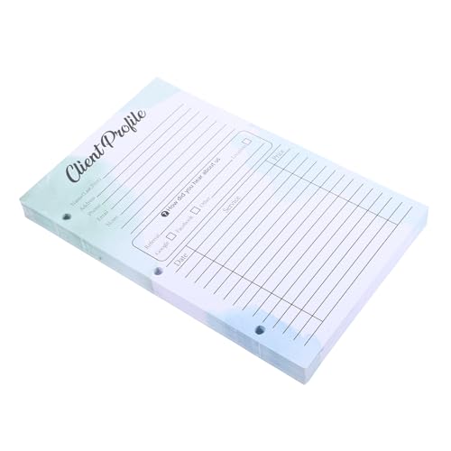 Fiche dossier client papier Vaguelly pour suivi institut de beauté et salon
