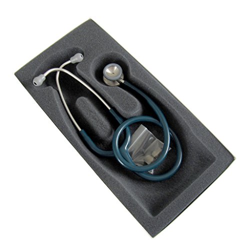 3M Littmann Classic II Pediatric Stethoscope, 2119, Stainless Steel Chestpiece, 28" Caribbean Blue Tube by Littmann - Used condition - Image 5