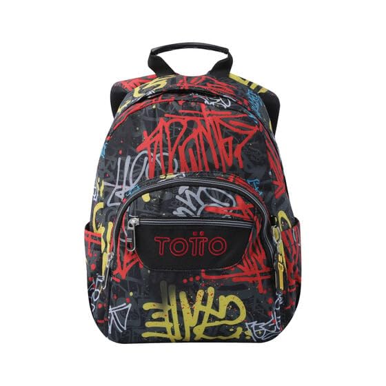 Mochila Totto Tempera escolar pequeña color gris Grafil