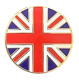 Breite = 20 mm Union Jack rund Qualität Abzeichen Brosche emailliert