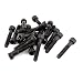 uxcell M6x35mm 12.9 Alloy Steel Screw Cap Point Hex Socket Screws Bolts 20Pcs
