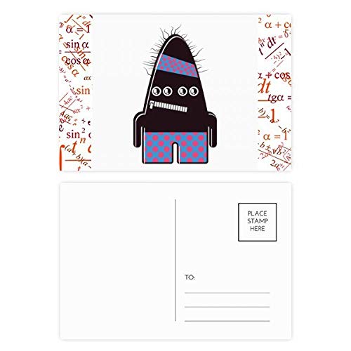 Carte postale Univers et Alien Formula monstre noir 20pcs pour correspondance