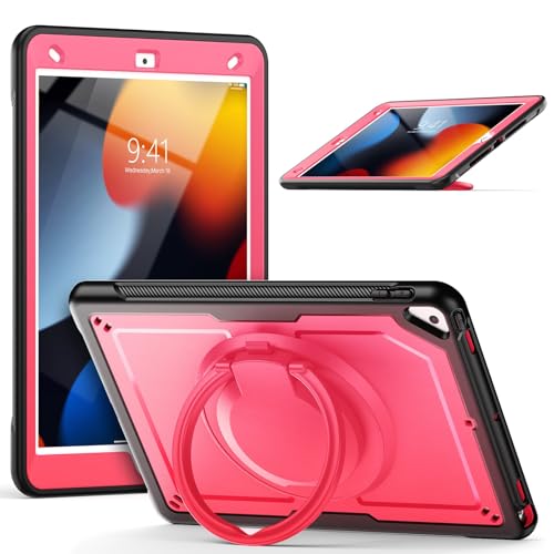 Étui de qualité militaire résistant aux chocs pour iPad 10.2 avec support rotatif