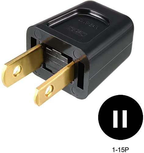 Amazon.co.jp: XYWHPGV ストレートブレードプラグNEMA1-15P、6A
