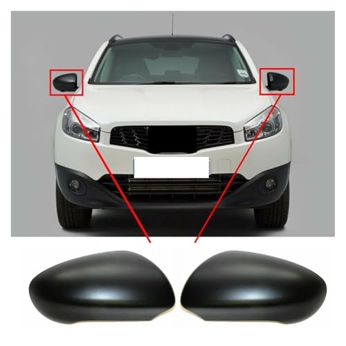 Garnitures de rétroviseur rigides pour Nissan Qashqai 2007 à 2014
