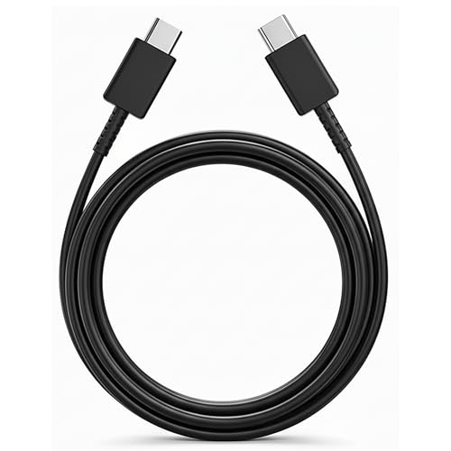 Image of USB C to C 65W PD 3.0 Fast Charging Cable For compatible with Samsung Galaxy Z Fold6 Z Flip6 Z Flip - (4400mAh /4000mAh Support) | Original rapid Charging (Black)