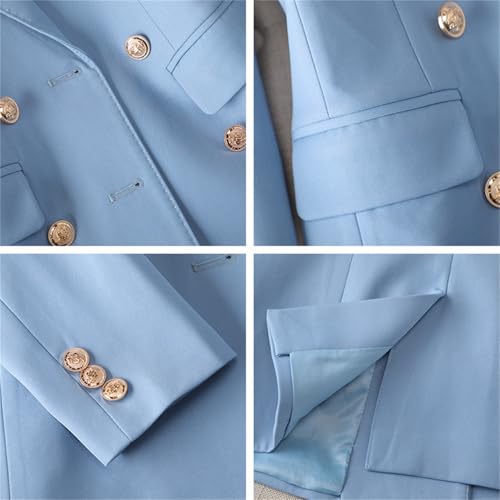 Women's Suit 2 Piece Set Double Breasted Business Office Work Formal Blazer Jacket Tuxedos and Pants Outfits3