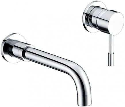 Aspen Bathroom Single Lever Chrome Wall Mounted Basin Sink Mixer Tap | 10 Year Guarantee