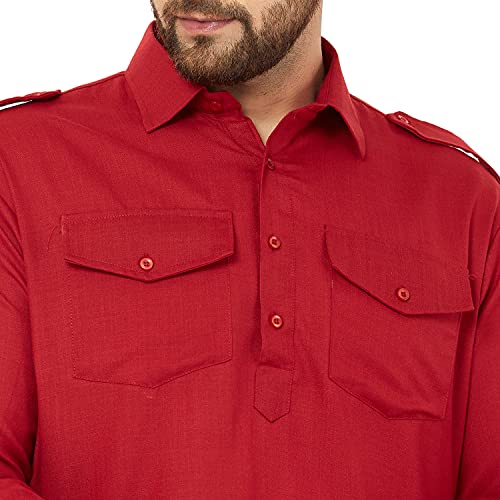 Image of ARMAAN ETHNIC Casual Pathani Suit With Pant For Men