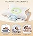 FAIORD Cervical Pillow for Neck and Shoulder, Ergonomic Contour Memory Foam Pillows for Sleeping with Washable Pillowcase, Cooling Neck Support Pillow for Side Back Stomach Sleeper