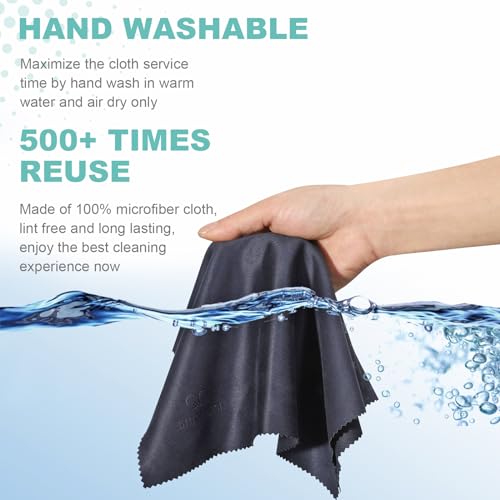 Smotecq SSDZ-CLOTH-002 2 Pack Lens Cleaning Cloth, Jumbo Size 12 Inch X 12", Made From Ultra-Fine Microfiber, Safe And Easy Cleans Eyeglasses thumb #3