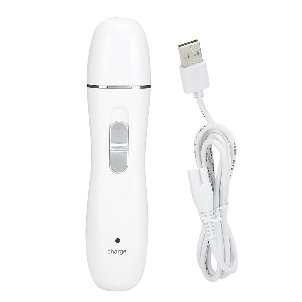 Pet Electric Nail Clippers, Rechargeable Quiet Pet Nail Grinder for Small Dog and Cat, Low Vibration Grooming Tool with USB Cable for Safe Trimming at Home