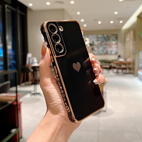 Coque Samsung Galaxy S22 Ultra motif cœur protégeant l'appareil photo