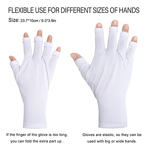 Gel Maniküre Handschuhe UV Shield Handschuhe Fingerlose Handschuhe Schützen Hand für Nagellack Nagel Kunst Trockner 3… – Bild 8