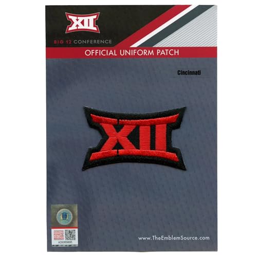 Emblem Source University of Cincinnati Big 12 XII Conference Red Black Jersey Uniform Patch