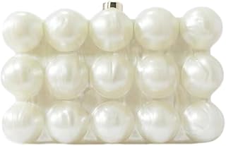 CUXVA Acrylic Bubble Bag Luxury Marble Clutch Evening Purses for Women Glitter Handbag for Wedding Party Prom