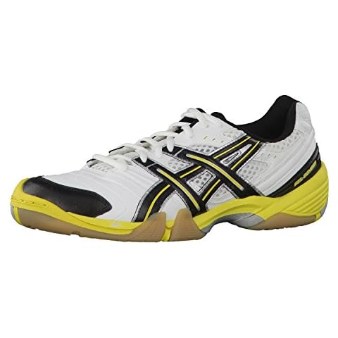 Zapatillas de balonmano ASICS Gel-Domain blanco/negro/amarillo Cover