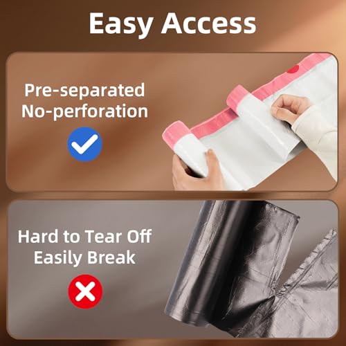 KUK 13 Gallon Tall Kitchen Drawstring Trash Bags, Unscented, White, 120 Count, Tear-Free Individual Garbage Bags, Tear-Resistant, Leak Proof, Garbage Bag for Kitchen, Home Office 2
