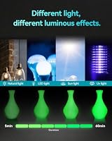 SUNLU Glow in the Dark PLA Filament, Grün+TechBlau+ZukunftsGrün+CyberOrange – Ansicht 4