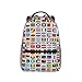 YIUBDHON World Flags Backpack Laptop Backpack Sports Travel Shoulder bag Light casual backpack