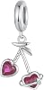 New 2026 925 Sterling Silver Heart Star Charrm Forever Family Bead White Rose Cherry Pendant Flt Women Diy Bracelet Fine Jewelry Fashion Accessories Creative Gift
