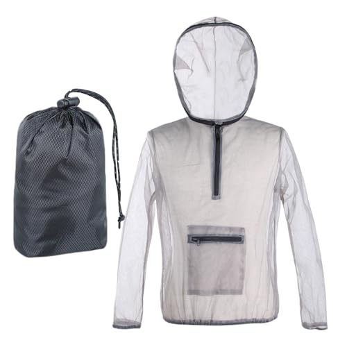Protection Clothing Anti Clothing Hiking Breathable Mesh Hooded Jacket for Men Women Outdoor Hiking
