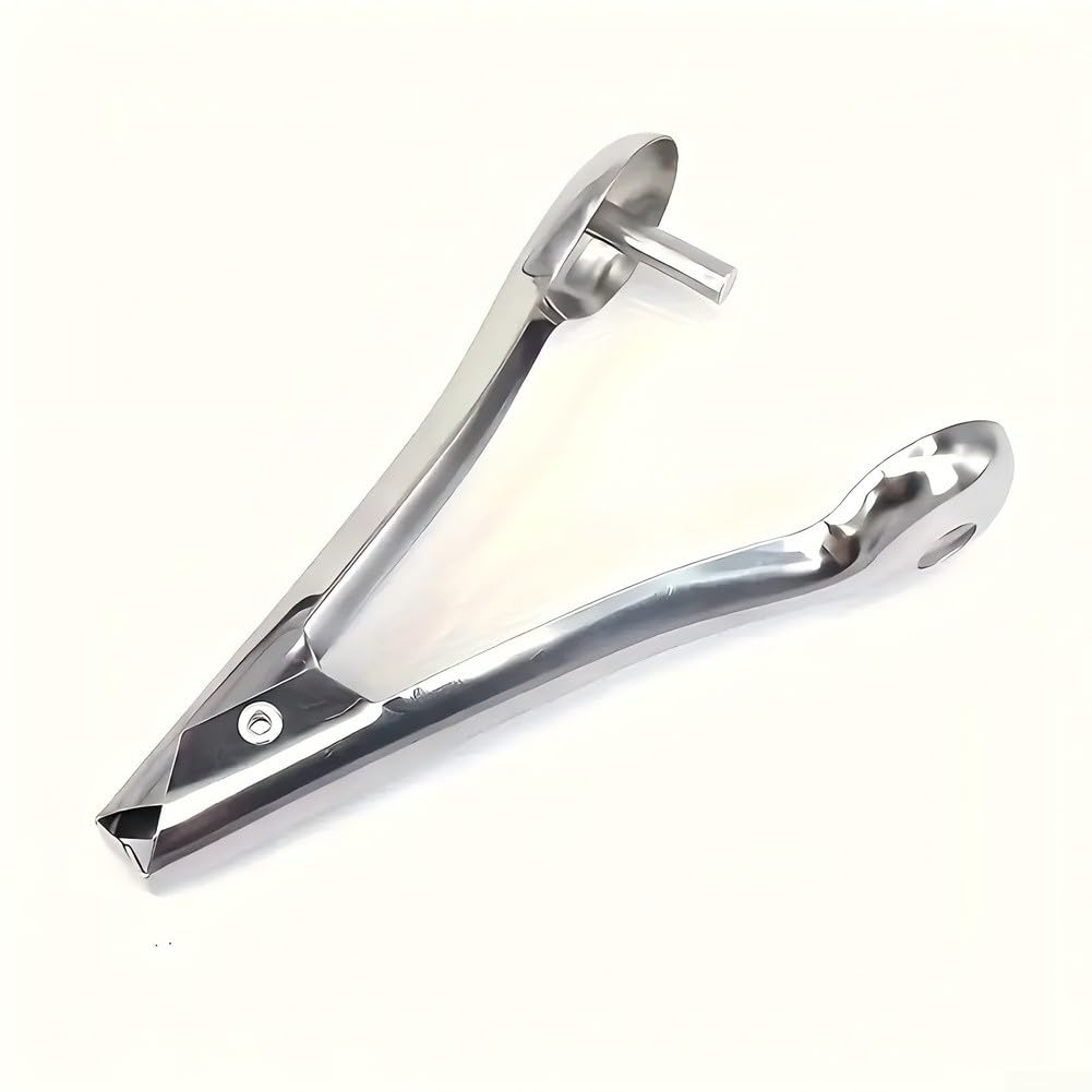 Kirschenentkerner 4er Set Edelstahl Kirschentsteiner Manuell Kernex für Kirschen Jujuben Hawthorn Silber 13cm