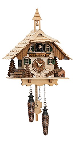Reloj de cuco de cuarzo Engstler de pared fabricado en madera alemana Selva Negra 2
