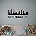Skyline Vinyl Decals Stadt Silhouette Vinyl Aufkleber Bau Home Interior Abnehmbare Dekorative Haushaltsgegenstände Design Wandaufkleber 85X45Cm