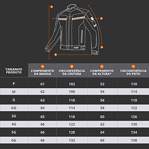 Jaqueta Motociclista Impermeável X11 One2 Motoqueiro Tam. G