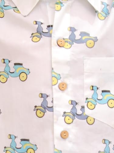 Image of superminis Boys Coordinated Set With Printed Rayon /Cotton Shirt and Shorts