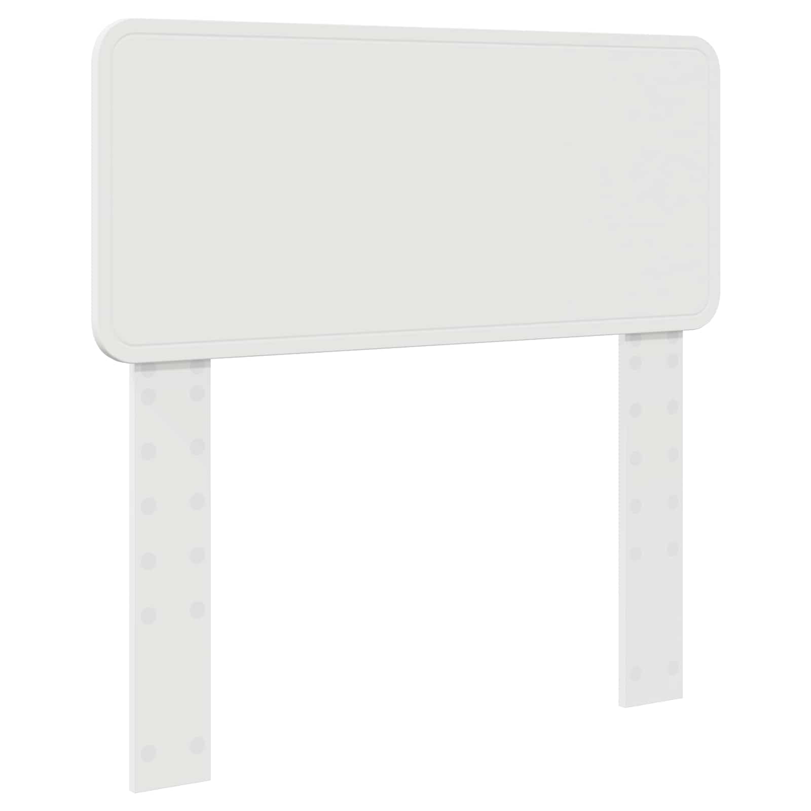 Testiera moderna bianca 80 cm, realizzata in robusto legno design minimalista per letti e camere da letto, facile da montare e curare
