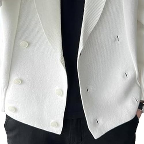 Mens Double Breasted Fall Sweaters Casual Winter Shawl Collar Button Down Sweater Button Down Sweater for Men2